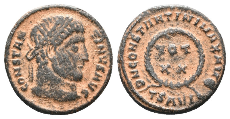 Roman Imperial
Constantine I Æ Nummus. Thessalonica, AD 320-324. CONSTANTINVS A...