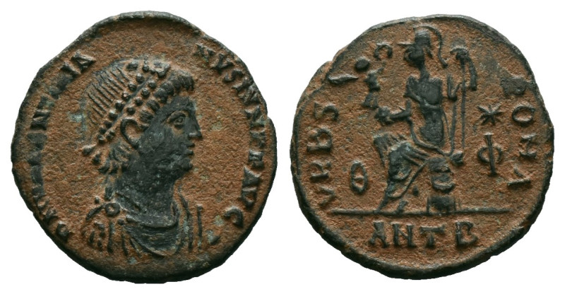 Roman Imperial
Valentinian II AD 375-392. Antioch Nummus Æ . D N VALENTINIANVS ...