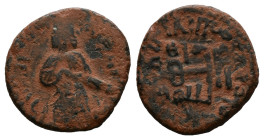 Arab Byzantine Coins,

Reference:

Condition: Very Fine

Weight: 2,80 gr.
Diameter: 17,9 mm.