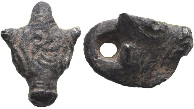 Roman Bronze Bull Head

Condition: Very Fine

Weight: 3.20 gr
Diameter: 15....