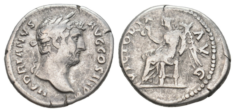 HADRIAN (117-138). Denarius. Rome.
.
Condition: Very fine.
Weight: 3.22 g.
Diame...