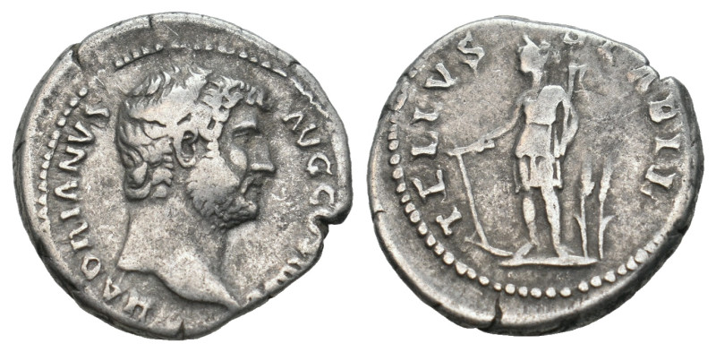 HADRIAN (117-138). Denarius. Rome.
.
Condition: Very fine.
Weight: 3.56 g.
Diame...