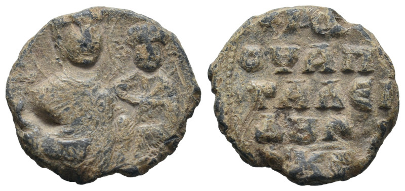 BYZANTINE LEAD SEALS. Uncertain (Circa 11th centuries).
.
Condition: Very fine.
...