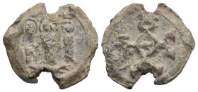 BYZANTINE LEAD SEALS. Uncertain (Circa 10-11th centuries).
.
Condition: Very fine.
Weight: 6.50 g.
Diameter: 22.2 mm.