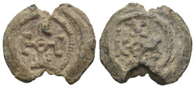 BYZANTINE LEAD SEALS. Uncertain (Circa 9th-10th centuries).
.
Condition: Good very fine.
Weight: 8.72 g.
Diameter: 22.7 mm.