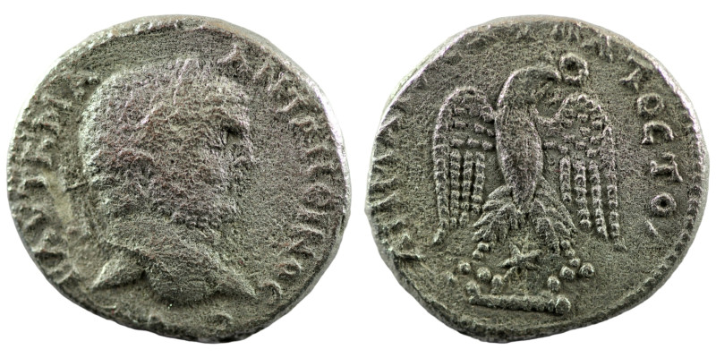 Caracalla. (215-217 AD). Billon Tetradrachm. (28mm 12,60g) Mesopotamia. Obv: cui...