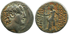 Philipp I. Philadelphos. (95-75 BC) AR Tetradrachm. (25mm 15,11g) Antioch. Obv: diademed head right. Rev: Zeus seated left holding Nike.