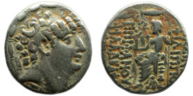 Philipp I. Philadelphos. (95-75 BC) AR Tetradrachm. (26mm 15,17g) Antioch. Obv: diademed head right. Rev: Zeus seated left holding Nike.