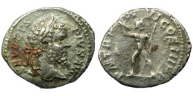 Septimius Severus. (208 AD). Denar. (20mm, 2,74g) Rome. Obv: SEVERVS PIVS AVG. laureate bust of Septimius Severus right. Rev: PM TRP XVI COS III PP. J...