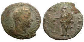 Severus Alexander. (227 AD). Denar. (19mm, 2,48g) Rome. Obv: IMP C M AVR SEV ALEXAND AVG. laureate bust of Severus Alexander right. AEQUITAS AVG. Aequ...