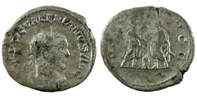 Valerian I. (256-258 AD). BI Antoninian. (22mm, 2,97g) Antioch. Obv: IMP C P LIC VALERIANVS P F AVG. radiate and cuirassed bust of Gallienus right. Re...