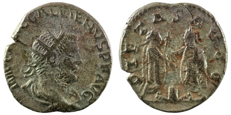 Gallienus. (255-256 AD). BI Antoninian. (21mm, 2,95g) Antioch. Obv: IMP C P LIC ...