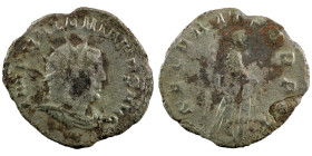Valerian I. (256-258 AD). BI Antoninian. (23mm, 2,42g) Antioch. Obv: IMP C P LIC VALERIANVS P F AVG. radiate and cuirassed bust of Gallienus right. Re...