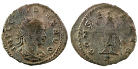 Claudius II. Gothicus. (268-269 AD). BI Antoninianus. (21mm, 2,38g) Antioch. Obv: IMP C CLAVDIVS AVG. draped and cuirassed bust right. Rev: CONSER AVG...