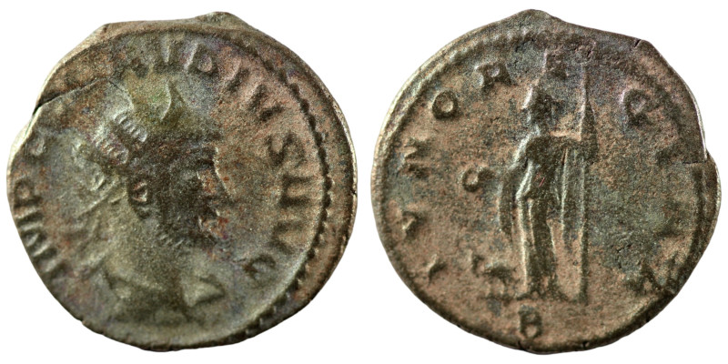 Claudius II. Gothicus. (268-270 AD). BI Antoninian. (21mm, 3,14g) Antioch. Obv: ...