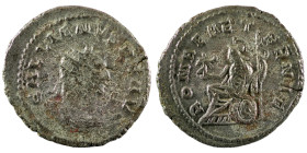 Gallienus. (263 AD). BI Antoninian. (24mm, 4,11g) Antioch. Obv: GALLIENVS P F AVG. radiate and cuirassed bust of Gallienus right. Rev: ROMAE AETERNAE....