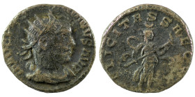 Valerian I. (253-260 AD) BI Antoninianus. (21mm, 3,67g) Antioch. Obv: IMP C P LIC VALERIANVS AVG. cuirassed bust of Valerian right. Rev: FELICITAS SAE...