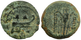 Alexander II. Zabinas. (128-122 BC). Bronze . (17mm, 3,86g) Antioch.