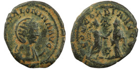 Salonia. (254-268 AD). BI Antoninian. (22mm, 3,73g) Antioch. Obv: SALONIA AVG. draped bust of Salonia right. Rev: CONCORDIA AVGG. Emperor and Empress ...