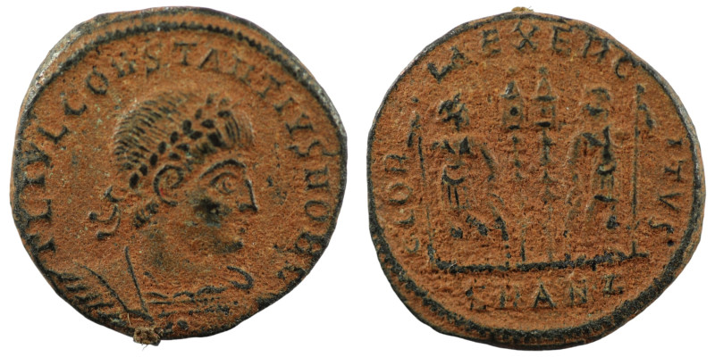 Constantinus I. (306-337 AD). Æ Follis. (18mm, 2,30g) Antioch. Obv: CONSTANTINVS...