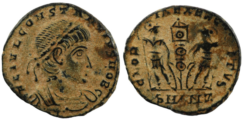 Constantinus I. (306-337 AD). Æ Follis. (16mm, 1,65g) Antioch. Obv: CONSTANTINVS...