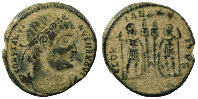 Constantinus I. (306-337 AD). Æ Follis. (19mm, 2,56g) Nicomedia. Obv: CONSTANTIN...