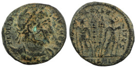 Constantinus I. (306-337 AD). Æ Follis. (18mm, 3,06g) Antioch. Obv: CONSTANTINVS MAX AVG. pearl-diademed bust of Constantinus I. right. Rev: GLORIA EX...
