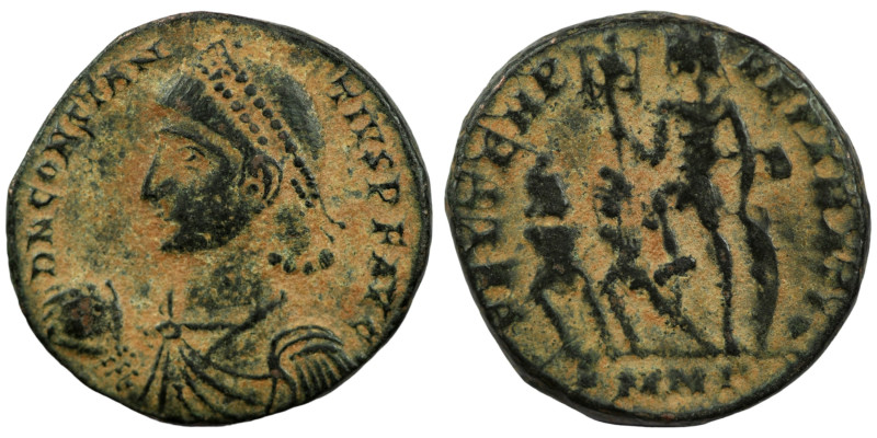 Constantinus II. (337-361 AD). Follis. (21mm, 4,21g) Nicomedia. Obv: D N CONSTAN...