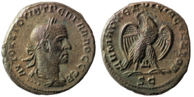 Trebonianus Gallus. (251-253 AD). Billon Tetradrachm. (27mm 11,13g) Antioch. Obv: laureate bust of Trebonianus Gallus right. Rev: eagle spreading wing...