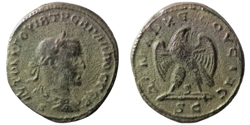 Trebonianus Gallus. (251-253 AD). Billon Tetradrachm. (27mm 7,72g) Antioch. Obv:...