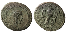 Trebonianus Gallus. (251-253 AD). Billon Tetradrachm. (28mm 10,01g) Antioch. Obv: laureate bust of Trebonianus Gallus right. Rev: eagle spreading wing...