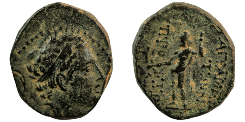 Alexander I. Balas. (152-145 BC). Bronze . (16mm, 3,57g) Antioch.