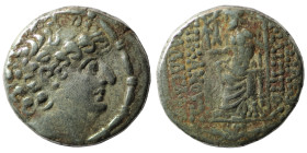 Philipp I. Philadelphos. (95-75 BC) AR Tetradrachm. (26mm 15,45g) Antioch. Obv: diademed head right. Rev: Zeus seated left holding Nike.