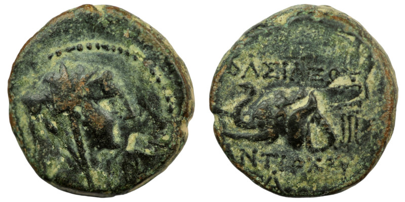 Antiochos IV. Epiphanes. (175-164 BC). Bronze Æ. (16mm, 3,90g) Antioch.