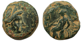 Seleukos III. Keraunos. (226-223 BC). Bronze Æ. (15mm 5,22g) Antioch.