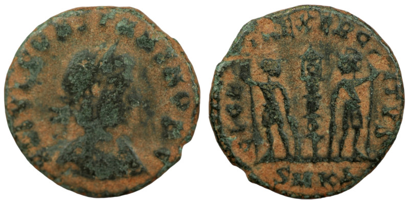 Constantinus I. (306-337 AD). Æ Follis. (16mm, 1,55g) Cyzicus. Obv: CONSTANTINVS...