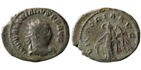 Valerian I. (253-254 AD) BI Antoninianus. (25mm, 3,10g) Antioch. Obv: IMP CP LIC VALERIANVS AVG. cuirassed bust of Valerian right. Rev: VICTORIA AVGG....