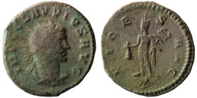 Claudius II. Gothicus. (268-270 AD). BI Antoninianus. (20mm, 3,58g) Antioch. Obv: IMP C CLAVDIVS AVG. draped and cuirassed bust right. Rev: SALVS AVG....
