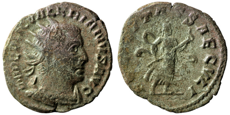 Valerian I. (256-258 AD). BI Antoninian. (23mm, 2,35g) Antioch.