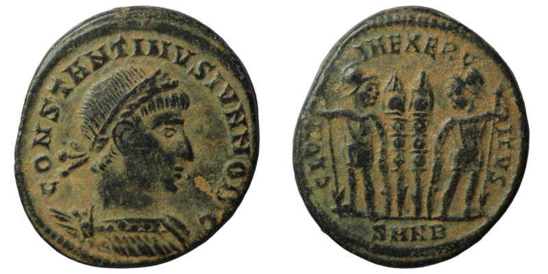 Constantinus I. (306-337 AD). Æ Follis. (18mm, 2,53g) Nicomedia. Obv: CONSTANTIN...