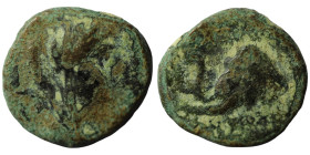 Antiochos IV. Epiphanes. (175-164 BC). Bronze Æ. (15mm, 1,77g) Antioch.