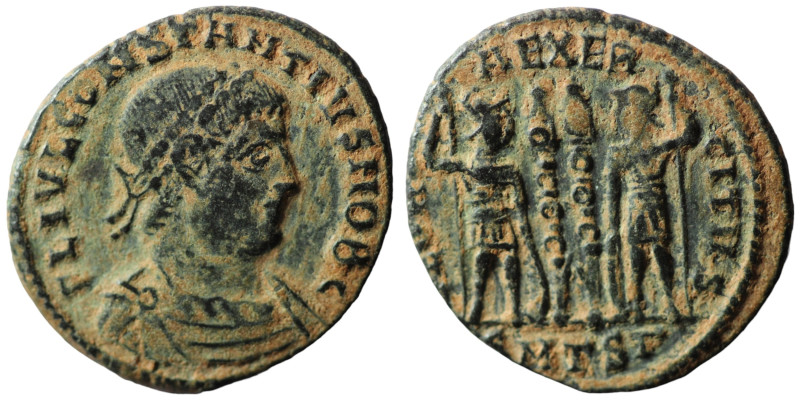 Constantinus I. (306-337 AD). Æ Follis. (19mm, 2,32g) Thessalonica. Obv: CONSTAN...