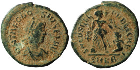 Theodosius II. (406-408 AD). Æ Follis. (16mm, 1,01g) Antioch.
