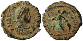 Arcadius. (394-400 AD). Follis. (15mm, 0,77g) Antioch.