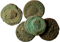 Roman Imperial. Billon Antoniane Lot. 5 pieces.