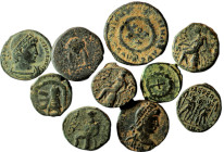 mixed Lot. Bronze Æs. 10 pieces.