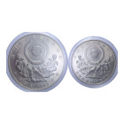 CINA 10000 + 5000 WON 1988 OLIMPIADI DI SEUL 1988 AG. 33,6+16,8 GR. IN COFANETTO PROOF