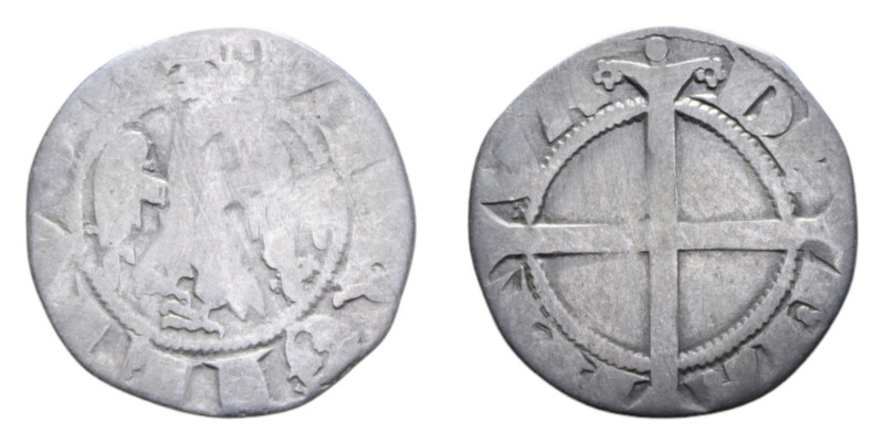 PADOVA ULRICO DI WALSEE (1320-1321) GROSSO AQUILINO AG. 0,98 GR. MB-BB