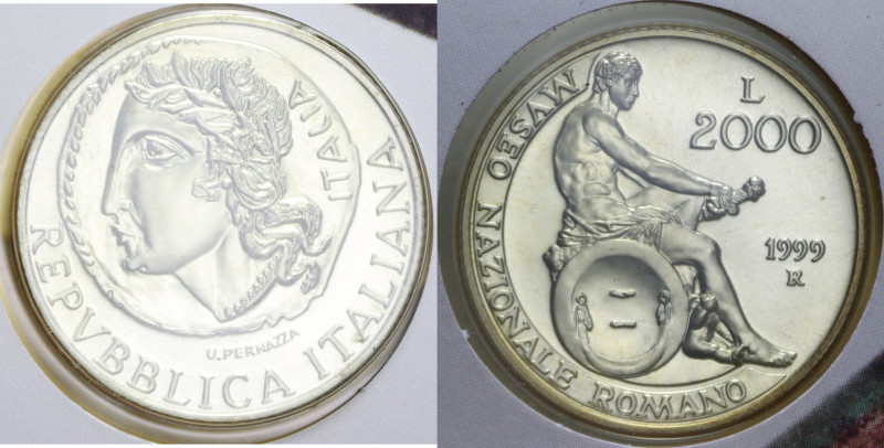 2000 LIRE 1999 MUSEO NAZIONALE ROMANO AG. 16 GR. FDC