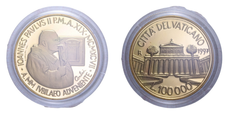 GIOVANNI PAOLO II (1978-2005) 100000 LIRE 1997 VERSO L'ANNO SANTO DEL 2000 AU. 1...